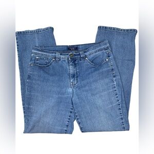 Charter Club Curvy Bootcut Jeans Size 10 Short Light Wash Stretch Denim